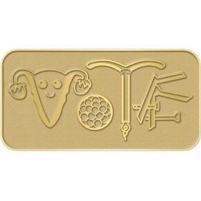 VOTE Pro-Choice Reproductive Health Pin – 1.5" Activism Jewelry – Empowerment & Feminist Accessory