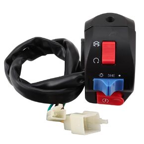 WOOSTAR 10 Wire 3 Function Left Handle Switch Replacement for 50cc 70cc 90cc 110cc 125cc Scooter Motorcycle