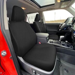 غطاء مقعد من النيوبرين متوافق مع Toyota 4Runner 2011-2024 صفين، مقاوم للماء للأشعة فوق البنفسجية 4Runner 5 غطاء مقعد نموذجي، غطاء مقعد أمامي مبطن بالفوم