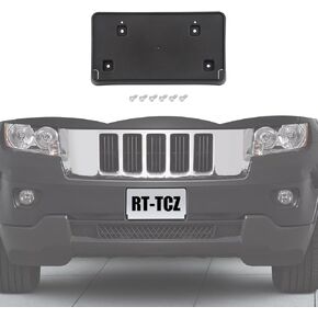 RT-TCZ License Plate Holder Front License Plate Frame Mount Bracket Accessories for Jeep Grand Cherokee 2011 2012 2013