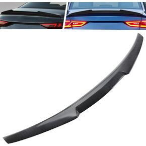 Rear Spoiler Trunk Wing Fit for Audi A3 S3 RS3 8V 4 Door Sedan 2014 2015 2016 2017 2018 2019 2020 Trunk Lid Spoiler (Real Carbon Fiber)