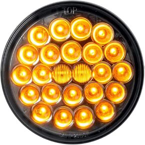 GG Grand General 78275 4 Inches Pearl Amber/Smoke 24 LED Sealed Light