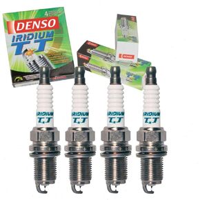 4 pc DENSO Iridium TT Spark Plugs compatible with Honda Accord 2.2L 2.4L L4 1996-2007
