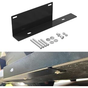 Bevinsee No-Drill Front Bumper License Plate Relocator Bracket Compatible with Ford Mustang Gen6 2015-2023