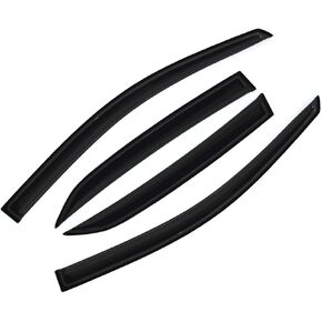 Tape-on Window Visor Sun Rain Guards Vent Deflectors Compatible with 2009-2013 Toyota Corolla 94073