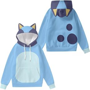 Adult Costume Hoodie Dog Ears Hooded Sweatshirt Sweater