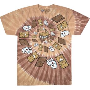 Liquid Blue Smores Spiral Tie Dye Short Sleeve T-Shirt