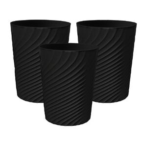 JOSUCLEN Bathroom Trash Can 4 Gallon,Small Slim Garbage Can, Open Top Trash Can for Bathroom, Kitchen, Office, Bedroom, Living Room（Creamy）