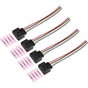 uxcell 4pcs Ignition Coil Connector for Volkswagen CC 2.0T 2009-2016 for Volkswagen Tiguan 2.0T 2009-2016 No.1J0973724A