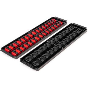 TEKTON 1/4 Inch Drive Socket Rail and Tray Set (50-Tool) | OST90902 | Made in USA