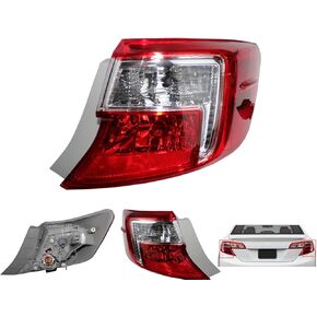Driver Side Outer Rear Tail Brake Light Lamp Tail Light Compatible with Toyota Camry 2012-2014 |OE-Style | TO2804114/81560-06470 (Left Driver Side)
