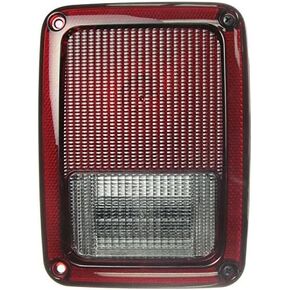 TRQ Right Rear Tail Light Assembly Compatible with 2007-2017 Jeep Wrangler 2018 Wrangler JK