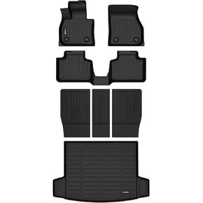 HAFIDI® Floor Mats & Cargo Liner with Seatback Cargo Set Fit for 2025 Mini Countryman All Weather Protection TPE Anti-Slip Car Full Set Floor Liners Custom Accessories - Black