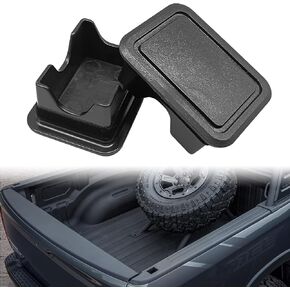 Ram 1500 Rear Bed Rail Stake Pocket Covers, Rear Truck Bed Hole Caps Plugs Compatible with Dodge Ram 2019 2020 2021 2022 2023 Stake Pocket Covers - 2PCS