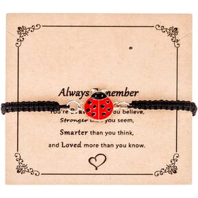 Kivosliviz Ladybug Themed Gifts Bracelet for Women Jewelry Teacher Birthday Accessories Miraculous Ladybug Stuff
