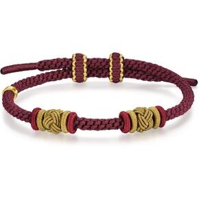 CHOW SANG SANG Hand-woven Knotted Regal Red Rope Bracelet for Women JFB0050