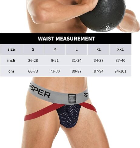 SKYSPER Men's Jockstrap Breathable Mesh 2pcs 3pcs 4pcs Jock Strap Male Underwear, Athletic Supporters for Men in Saudi Arabia
