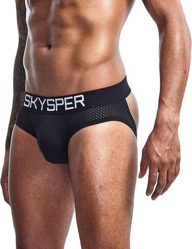 SKYSPER Men's Jockstrap Breathable Mesh 2pcs 3pcs 4pcs Jock Strap Male Underwear, Athletic Supporters for Men in Kuwait