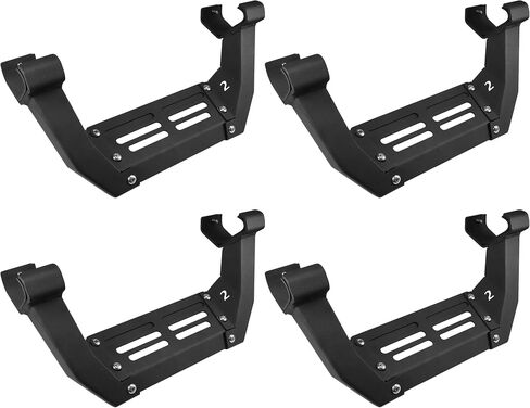 Drop Side Steps Comaptible with Ford Bronco 4 Door 2021-2024, Steps Add on OEM Rock Rails Running Boards Replacement Drop Steps for Bronco, Exterior Accessories for Ford Bronco in Kuwait
