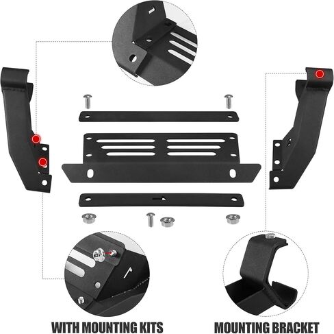 Drop Side Steps Comaptible with Ford Bronco 4 Door 2021-2024, Steps Add on OEM Rock Rails Running Boards Replacement Drop Steps for Bronco, Exterior Accessories for Ford Bronco in Kuwait