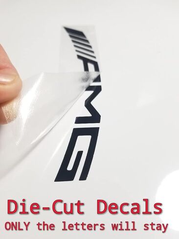 مجموعة ملصقات لاصقة لفرجار الفرامل ذات درجة الحرارة العالية R&G AMG مكونة من 4 ملصقات (أبيض) in Kuwait