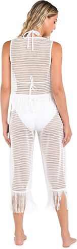 La Blanca womens Over the Shoulder Tank Top Swimsuit Cover Up in Saudi Arabia