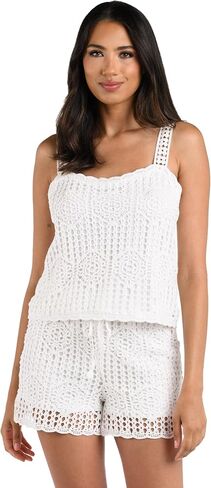 La Blanca womens Over the Shoulder Tank Top Swimsuit Cover Up in Saudi Arabia