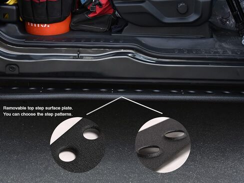 لوحات الجري من سلسلة Armordillo RS|متوافقة مع كابينة تويوتا تاكوما المزدوجة (الطاقم) 2005-2023|8702741|أسود محكم | قضبان جانبية in Kuwait