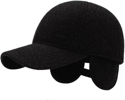 FASHIXD Winter Baseball Caps for Men Winter Hats with Earflaps Adjustable Warm Outdoor Running Sport Caps in Kuwait