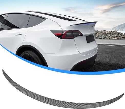 for 2025 Newest Tesla Model Y Rear Spoiler Wing Model 3 Rear Trunk Lip Tail Wing Compatible with 2021-2025 Tesla Model 3 & Model Y Accessories (Matte Black) in Saudi Arabia