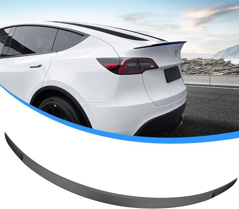 for 2025 Newest Tesla Model Y Rear Spoiler Wing Model 3 Rear Trunk Lip Tail Wing Compatible with 2021-2025 Tesla Model 3 & Model Y Accessories (Matte Black) in Saudi Arabia