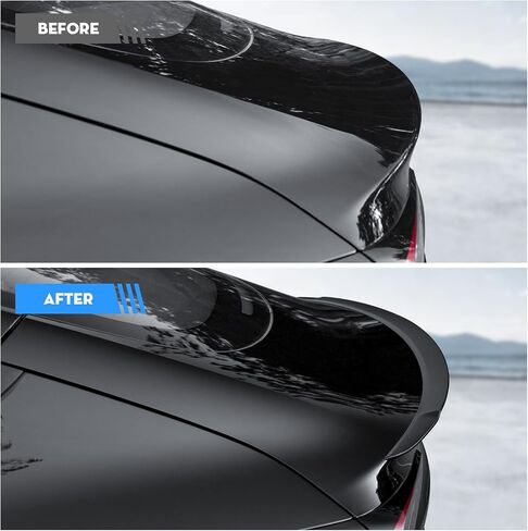 for 2025 Newest Tesla Model Y Rear Spoiler Wing Model 3 Rear Trunk Lip Tail Wing Compatible with 2021-2025 Tesla Model 3 & Model Y Accessories (Matte Black) in Saudi Arabia