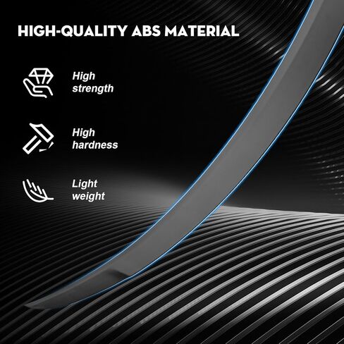 for 2025 Newest Tesla Model Y Rear Spoiler Wing Model 3 Rear Trunk Lip Tail Wing Compatible with 2021-2025 Tesla Model 3 & Model Y Accessories (Matte Black) in Saudi Arabia