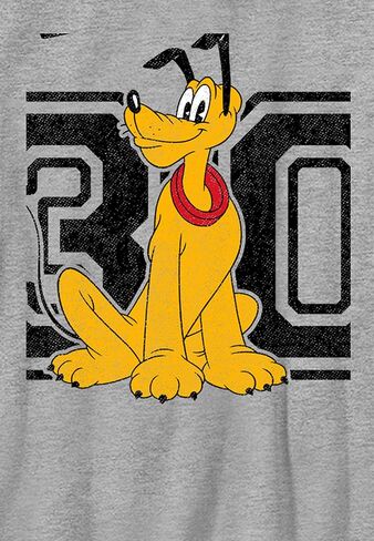 Disney Characters Pluto Collegiate Boy's Heather Crew Tee in Kuwait