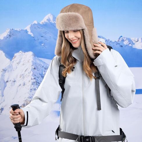 HUAMULAN Winter Trapper Hats Ushanka Trooper Unisex Hunting Hat Outdoor Ski Snow Windproof Cap Ear Flaps in Kuwait