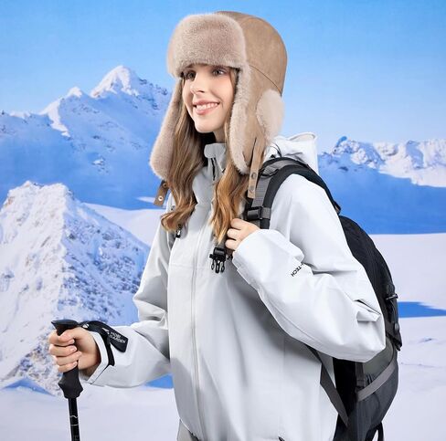 HUAMULAN Winter Trapper Hats Ushanka Trooper Unisex Hunting Hat Outdoor Ski Snow Windproof Cap Ear Flaps in Kuwait