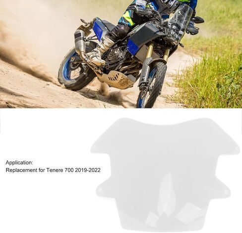 KIMISS Headlights Guards, Motorcycle Headlight Protector Guard Impact Resistant Smooth Surface Replacement For Tenere 700 2019‑2022 (Transparent) in Saudi Arabia