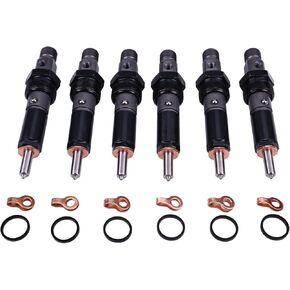 6Pcs Fuel Injector 3802677 compatible with Cumm/ins 6BT 5.9L Engine