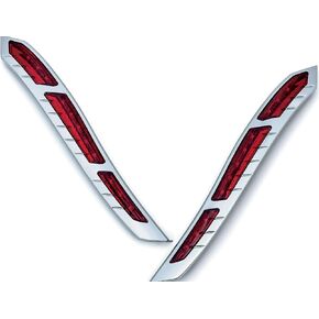 Kuryakyn 2898 LED Rear Fender Strip Lights Plug-&-Play for Indian Motorcycles, Chrome