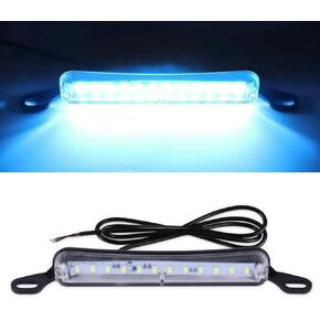 Car LED License Plate Light, 12V DC High Bright Waterproof LED Light, Universal Courtesy Step Tag Lamp Fit for ATV UTV Truck Trailer Boat (White)