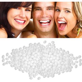 Tooth Repair Kit - 30ml / 1.05 oz Teeth Replacement with Moldable Heat Fit Beads for Temporary Restoration of Missing or Broken Teeth and Dentures, Including Clear Instructions and Plastic Clip