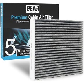 Cabin Air Filter - for Jaguar F Pace 5 Layer Premium Filtration with Activated Carbon for Years 2024 2023 2022 2021 2020 2019 2018 2017 C2S 52338 BCF10285-1