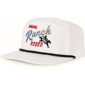 WHISKEY BENT HAT CO. Ranch Rodeo Dri-Fit UPF 50+, Water Resistant, Roped Snapback Hat