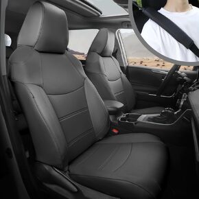 CoverCenter® for Toyota Rav4 Seat Covers 2024 2023-2019,Custom-Fit Full Set Black Seat Cover for Rav4 2019-2024 LE XLE Limited (AWD) XLE Premium (Not for Hybrid)