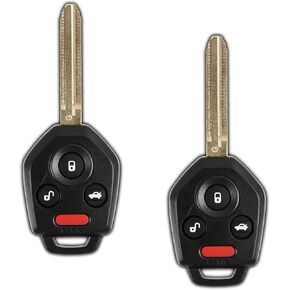 KeylessOption Key Fob Replacement for 2012 2013 2014 2015 2016 2017 2018 2019 Subaru Impreza WRX Forester XV Crosstrek Outback Legacy Keyless Entry Remote, 4-Button CWTWB1U811-2 Pack