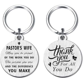 هدايا زوجة القساوسة من Yobent للنساء، هدية سلسلة مفاتيح لتقدير زوجة القس في عيد الميلاد، أفكار هدية لزوجة القس الديني المسيحي لذكرى الزفاف in Kuwait