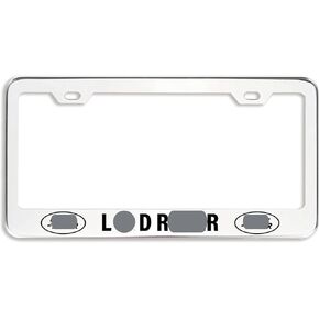 2Pcs Premium Matte Aluminum Alloy License Plate Frames for Corvette, with Screw Caps Cover Set, Applicable to US Standard car License Plate