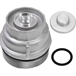 مجموعة غطاء غطاء فلتر الزيت VIKKSAER، 15620-31060 بديلة لسيارة Toyota Tundra Rav4 4Runner Camry Highlander Lexus RX350 Tacoma Avalon Sienna Venza غطاء فلتر الزيت مع قابس الزيت in Kuwait