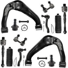 ASTRAPRO -12pc Front End Suspension Kit for Nissan Frontier Pathfinder Xterra 2 Upper Control Arms 2 Lower Ball Joints 2 Sway Bars 4 Tie Rods Outer & Inner 2 Tie Rod Boots + Bellows Replacement