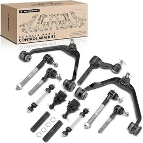 A-Premium Set of 13, Upper Control Arm, Lower Ball Joint, Sway Bar Link, Tie Rod End Compatible with Ford Expedition 1997-2002, F-150 1997-2003, F-250 1997-1999, Lincoln Navigator 1998-2002, RWD